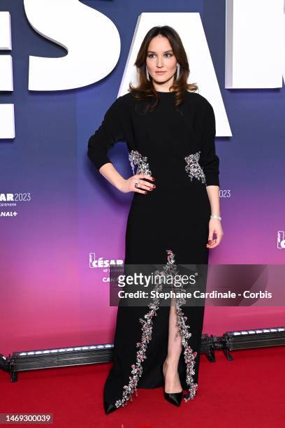 Anais Demoustier arrives at 48th Cesar Film Awards at L'Olympia on February 24, 2023 in Paris, France.