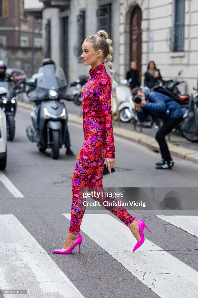 Street Style - Day 4 - Milan Fashion Week Womenswear Fall/Winter 2023/2024