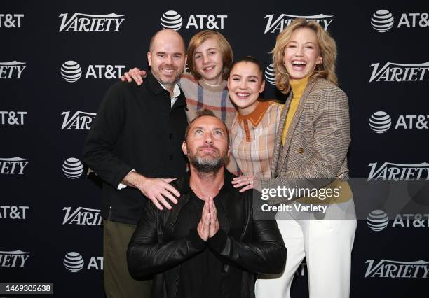 Jude Law, Sean Durkin, Charlie Shotwell, Oona Roche and Carrie Coon