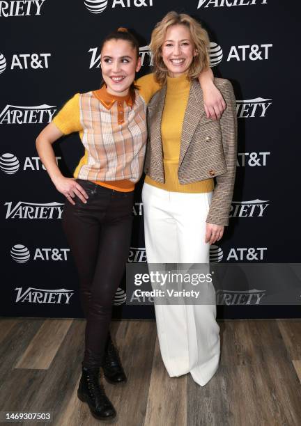 Oona Roche and Carrie Coon
