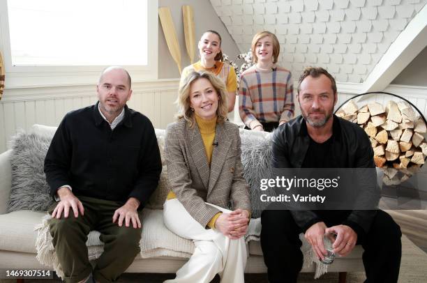 Jude Law, Sean Durkin, Charlie Shotwell, Oona Roche and Carrie Coon