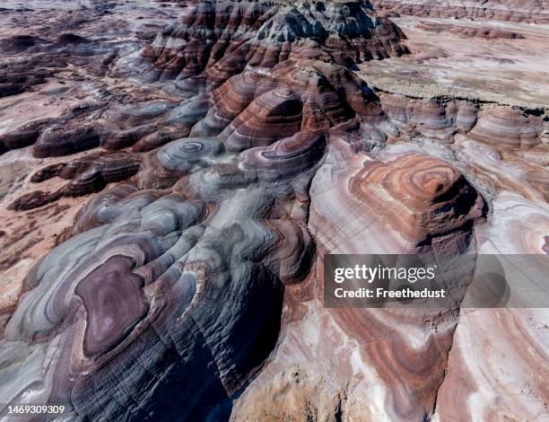 sitios de interés en el sur de utah - bentonita fotografías e imágenes de stock
