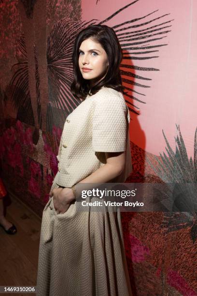 Alexandra Daddario attends the Christian Dior Haute Couture Fall/Winter 2023/2024 show as part of Paris Fashion Week on July 3, 2023 in Paris, France.