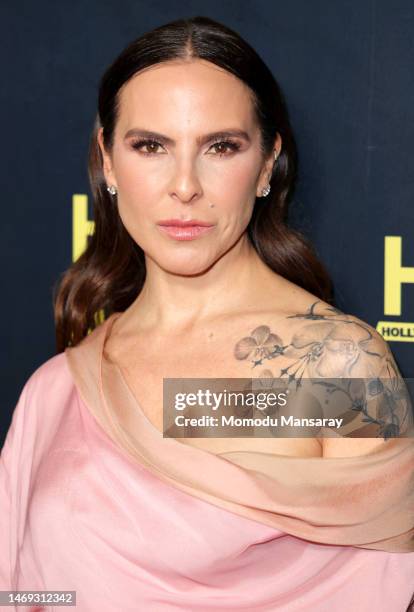 Kate del Castillo attends the Hollywood Critics Association's 2023 HCA Film Awards at Beverly Wilshire, A Four Seasons Hotel on February 24, 2023 in...