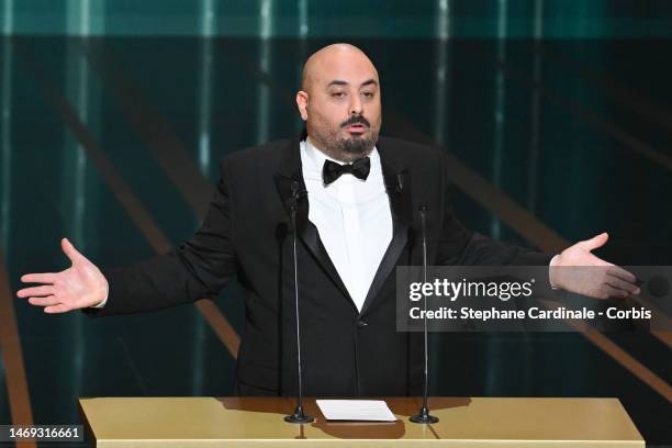 Jerome Commandeur attend the 48th Cesar Film Awards at L'Olympia on February 24, 2023 in Paris, France.