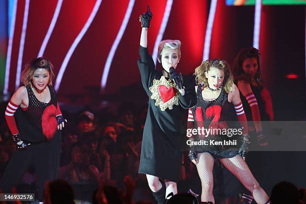 Miliyah Kato performs onstage during the MTV Video Music Awards Japan 2012 at Makuhari Messe on June 23, 2012 in Chiba, Japan.