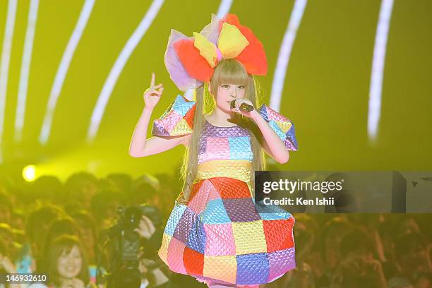 Kyary pamyu pamyu performs onstage during the MTV Video Music Awards Japan 2012 at Makuhari Messe on June 23, 2012 in Chiba, Japan.