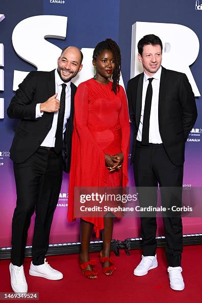 Toufik Ayadi, Alice Diop and Christophe Barral arrive at 48th Cesar