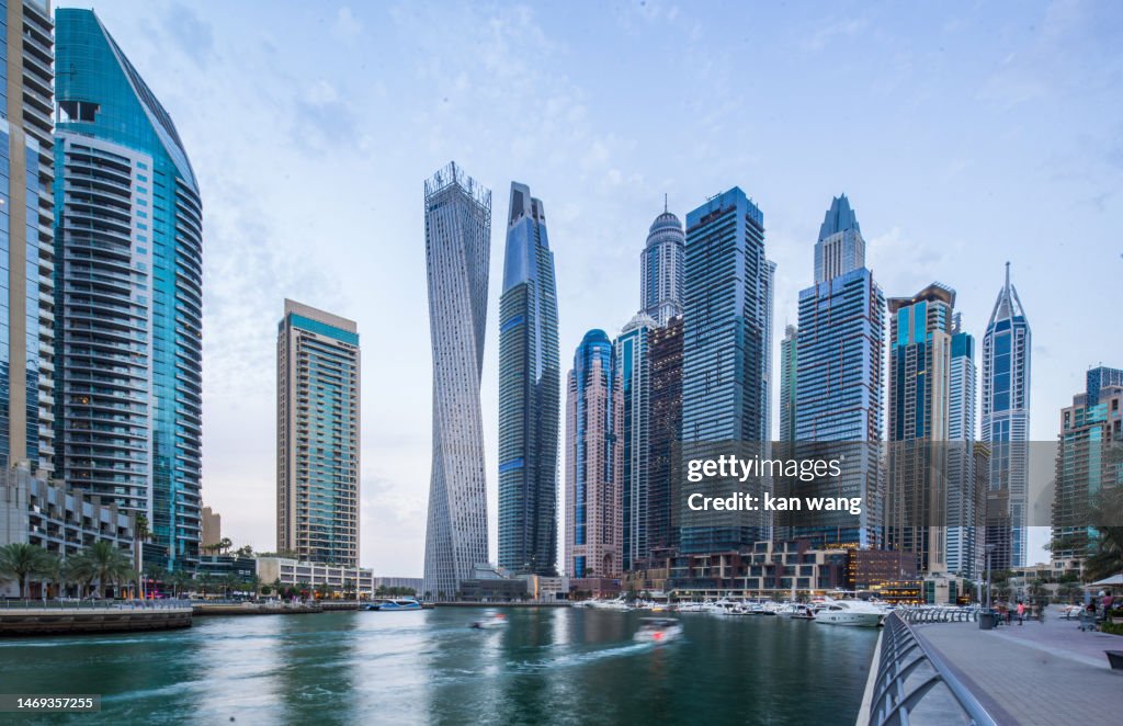 Dubai Marina District Cityscape