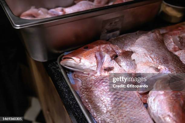 cooking fish preparation over a tray - pate stock pictures, royalty-free photos & images