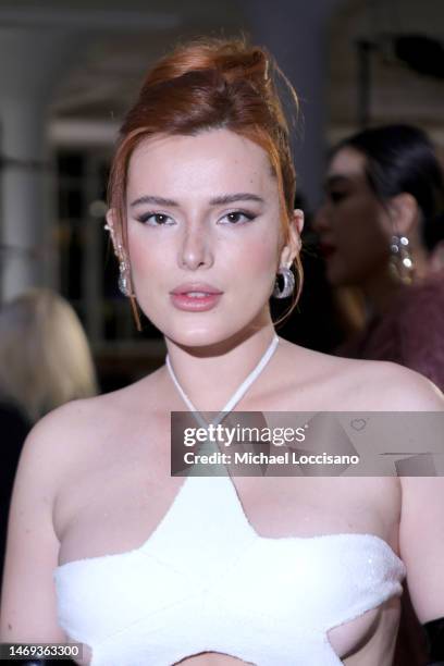 Bella Thorne attends the Christian Cowan show during New York Fashion Week: The Shows on February 14, 2023 in New York City.