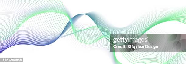 abstract blue wave line technology design isolated on white transparent background. abstract flowing banner. - data flow white background stock illustrations