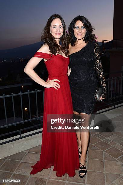 Madeleine Stowe and Lisa Edelstein attend the Opening Ceremony during the 58th Taormina Film Fest on June 23, 2012 in Taormina, Italy.