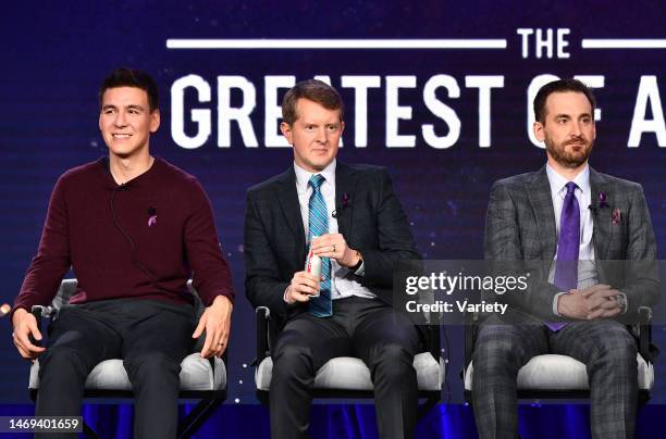 James Holzhauer, Ken Jennings and Brad Rutter of 'Jeopardy'