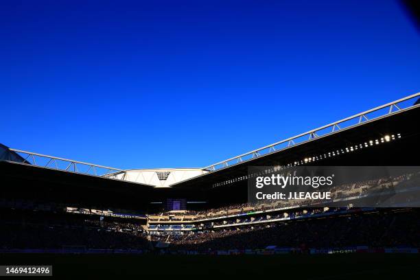 General view during the J.LEAGUE Meiji Yasuda J1 2nd Sec. Match between Gamba Osaka and Sagan Tosu at Panasonic Stadium Suita on February 25, 2023 in...