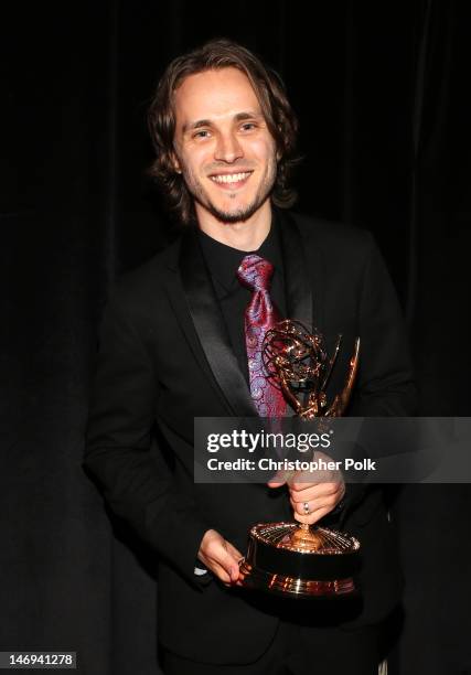 Actor Jonathan Jackson attends The 39th Annual Daytime Emmy Awards broadcasted on HLN held at The Beverly Hilton Hotel on June 23, 2012 in Beverly...