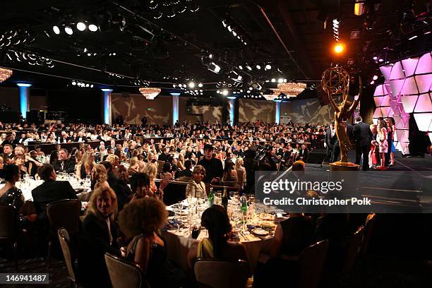 General view of the atmosphere at The 39th Annual Daytime Emmy Awards broadcasted on HLN held at The Beverly Hilton Hotel on June 23, 2012 in Beverly...