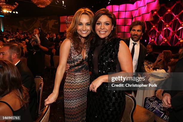 Personalities Giada De Laurentiis and Rachael Ray attend The 39th Annual Daytime Emmy Awards broadcasted on HLN held at The Beverly Hilton Hotel on...
