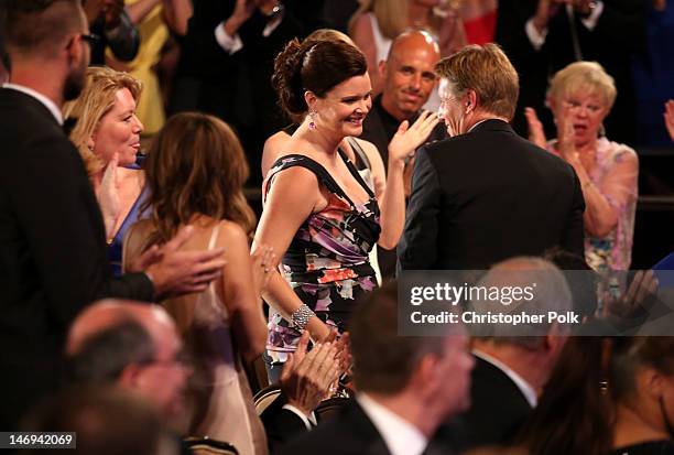 Actress Heather Tom attends The 39th Annual Daytime Emmy Awards broadcasted on HLN held at The Beverly Hilton Hotel on June 23, 2012 in Beverly...