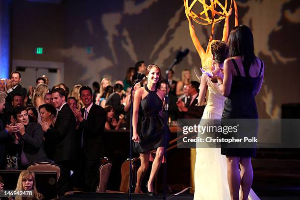 Actress Christel Khalil attends The 39th Annual Daytime Emmy Awards broadcasted on HLN held at The Beverly Hilton Hotel on June 23, 2012 in Beverly...