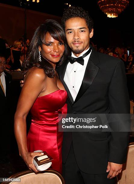 Actress Lisa Masterson attends The 39th Annual Daytime Emmy Awards broadcasted on HLN held at The Beverly Hilton Hotel on June 23, 2012 in Beverly...