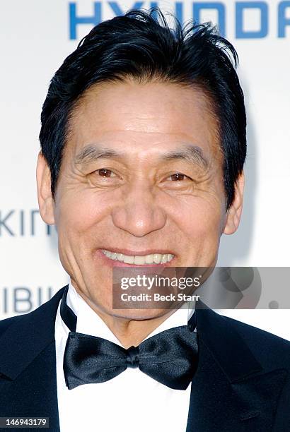 Actor Ahn Sung-Ki arrives at "Look East Korean Film Festival" opening ceremony gala at Grauman's Chinese Theatre on June 23, 2012 in Hollywood,...