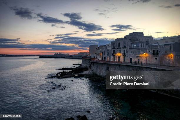 siracusa - ortygia stock-fotos und bilder