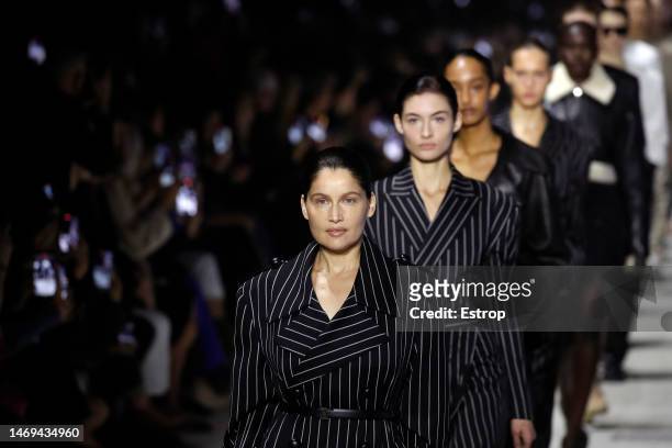 Atmosphere at the Tod's fashion show during the Milan Fashion Week Womenswear Fall/Winter 2023/2024 on February 24, 2023 in Milan, Italy.