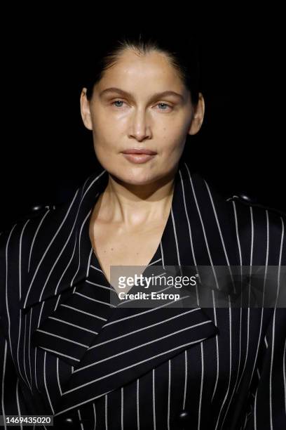 Laetitia Casta at the Tod's fashion show during the Milan Fashion Week Womenswear Fall/Winter 2023/2024 on February 24, 2023 in Milan, Italy.