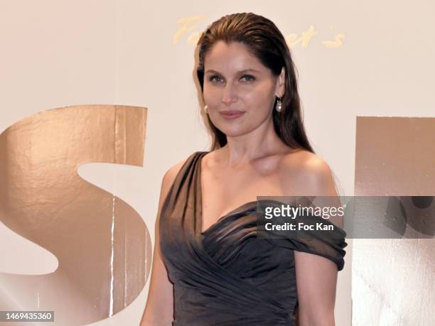 Laetitia Casta attends the photocall during the 48th Cesar Film Awards at Le Fouquet's on February 24, 2023 in Paris, France.