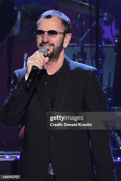 Ringo Starr performs at Cicus Maximus Theatre at Caesar's Atlantic City on June 23, 2012 in Atlantic City, New Jersey.