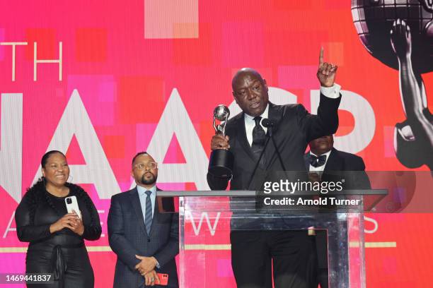 Benjamin Crump speaks onstage during the 54th NAACP Image Awards Program and Dinner at L.A. LIVE on February 24, 2023 in Los Angeles, California.