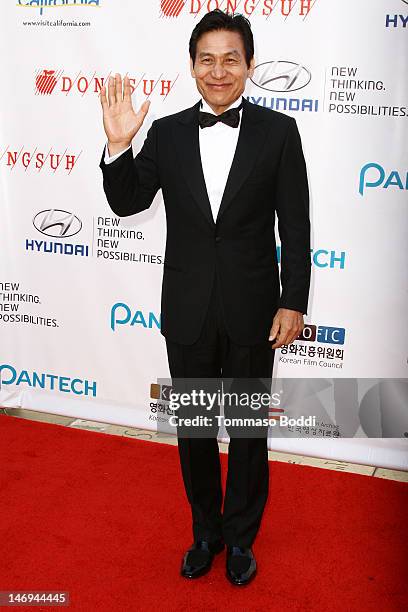Actor Ahn Sung-Ki attends the Look East Korean Film Festival - Opening Ceremony held at the Grauman's Chinese Theatre on June 23, 2012 in Hollywood,...