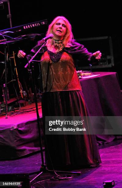 Annie Haslam of Renaissance performs during NearFest 2012 at the Zoellner Arts Center on June 23, 2012 in Bethlehem, Pennsylvania.