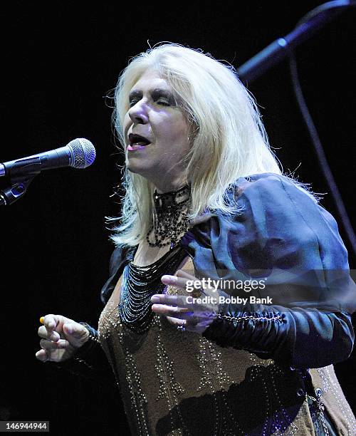 Annie Haslam of Renaissance performs during NearFest 2012 at the Zoellner Arts Center on June 23, 2012 in Bethlehem, Pennsylvania.