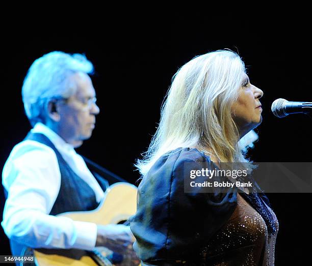 Annie Haslam and Michael Dunford of Renaissance perform during NearFest 2012 at the Zoellner Arts Center on June 23, 2012 in Bethlehem, Pennsylvania.
