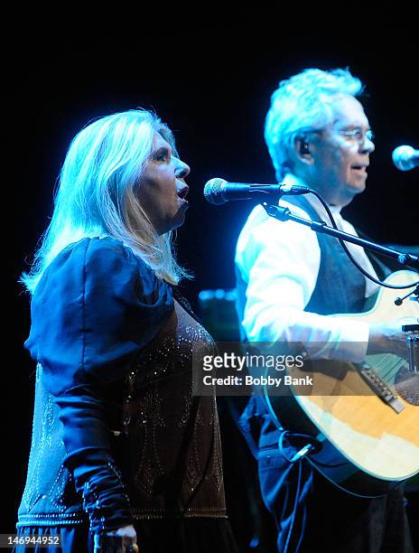 Annie Haslam and Michael Dunford of Renaissance perform during NearFest 2012 at the Zoellner Arts Center on June 23, 2012 in Bethlehem, Pennsylvania.