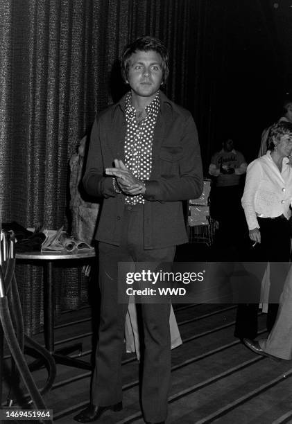 Fabian Forte attends the Los Angeles opening of the 'Grease' stage musical at the Shubert Theatre on June 14, 1973.