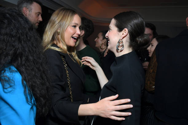 Jennifer Lawrence and W Magazine Editor in Chief Sara Moonves attend W Magazine's Annual Best Performances Party at Chateau Marmont on February 24,...