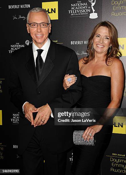 Dr. Drew Pinsky and wife Susan Pinsky attend the 39th annual Daytime Emmy Awards at The Beverly Hilton Hotel on June 23, 2012 in Beverly Hills,...