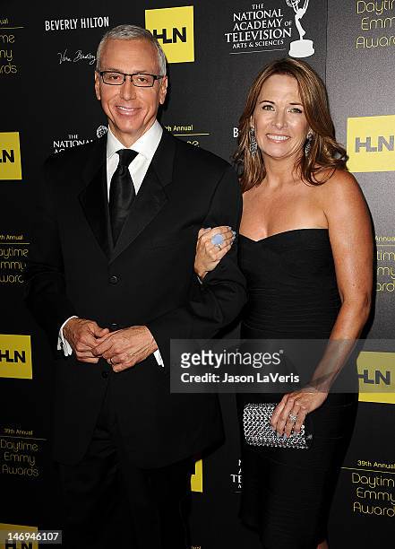 Dr. Drew Pinsky and wife Susan Pinsky attend the 39th annual Daytime Emmy Awards at The Beverly Hilton Hotel on June 23, 2012 in Beverly Hills,...