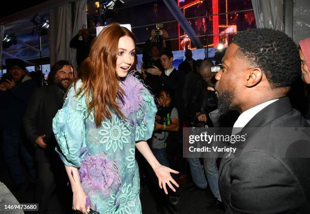 Karen Gillan and Kevin Hart