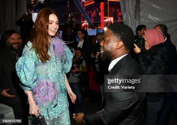 Karen Gillan and Kevin Hart