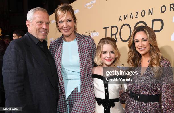 Steve Tisch, Allison Janney, Mckenna Grace and guest