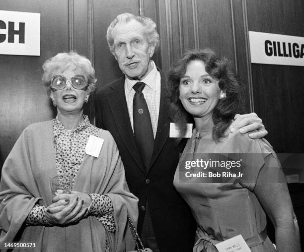 Natalie Schafer , Vincent Price and Dawn Wells joined other television stars from 1960's and 1970's during luncheon gathering at Century Plaza Hotel,...