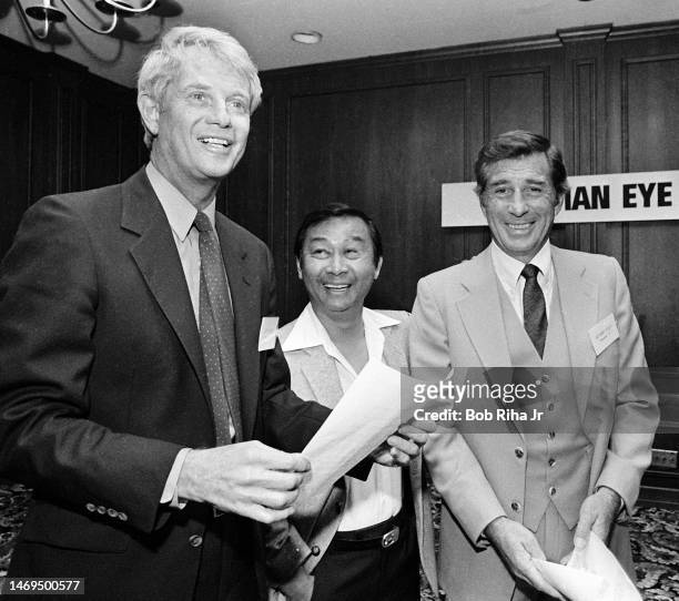'Hawaiian Eye' cast members Troy Donahue, Poncie Ponce and Anthony Eisley joined other television stars from 1960's and 1970's during luncheon...