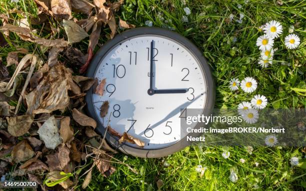 time change from winter time to summer time, germany - daylight savings stock pictures, royalty-free photos & images