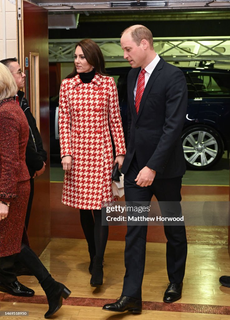 The Prince And Princess Of Wales Attend Wales vs England Six Nations Match