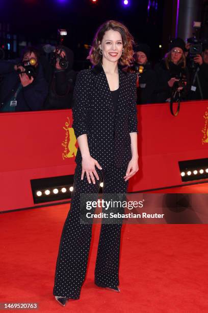 Paula Beer arrives for the closing ceremony of the 73rd Berlinale International Film Festival Berlin at Berlinale Palast on February 25, 2023 in...