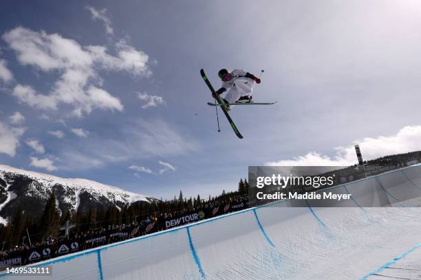 Ben Harrington of Team New Zealand competes during the Men’s Ski Superpipe Final on day two of the Dew Tour at Copper Mountain on February 25, 2023...